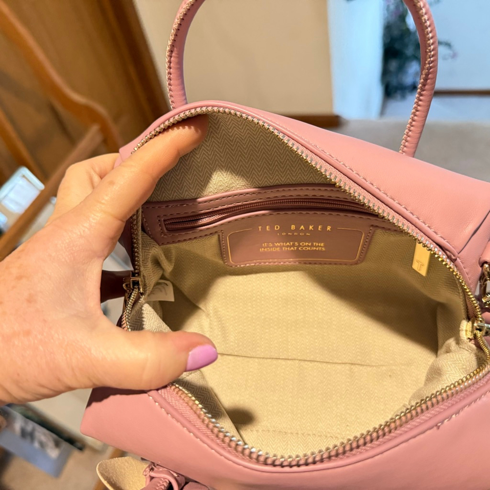 NEW Ted Baker London Nikicon Flower Applique Mini Tote Blush Pink NWT - Picture 11 of 16